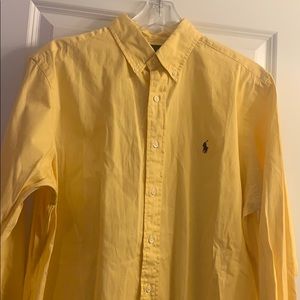 Yellow polo button down